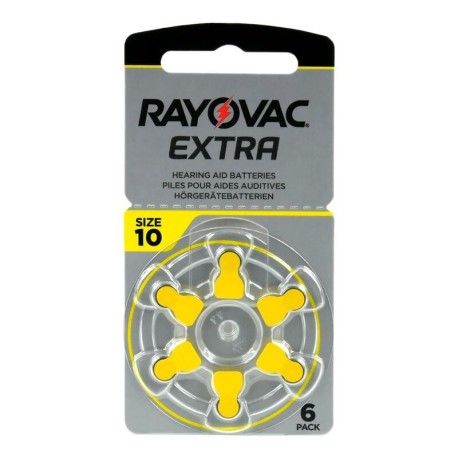 PILAS AUDIFONOS (BATERIA 10-AE RAYOVAC 6 uds)