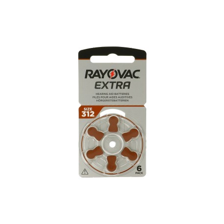 PILAS AUDIFONOS (BATERIA 312-AE RAYOVAC 6uds)