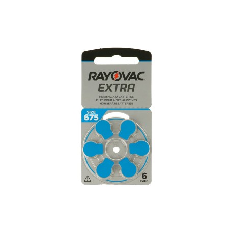 PILAS AUDIFONOS (BATERIA 675-AE RAYOVAC 6 uds)