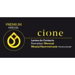 LENTILLAS CIONE PREMIUM HIDROGEL MIOPE/HIPERMÉTROPE (6 uds.)