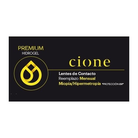 LENTILLAS CIONE PREMIUM HIDROGEL MIOPE/HIPERMÉTROPE (6 uds.)
